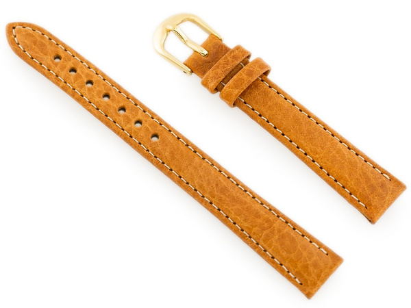 Pasek skórzany do zegarka BISSET BS-154 - 12mm CAMEL