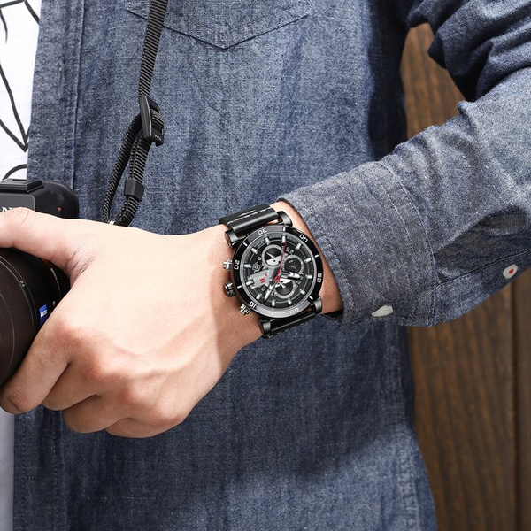 Zegarek Męski Naviforce - NF9131 (zn086a) Black/W. + Box
