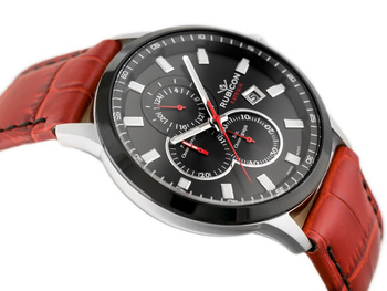 Zegarek Męski Rubicon RNCD71 - Chronograf (zr082c)