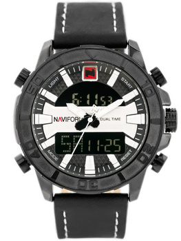 Zegarek Męski Naviforce - NF9114 (zn046a) - Black/Silver