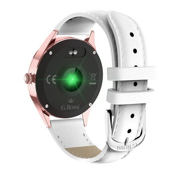 Smartwatch Damski G. Rossi SW017-5 r.gold/white (sg011e)