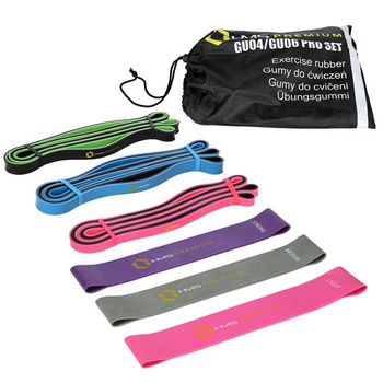 GU04 GU06 Pro Set Zestaw Gum Do Ćwiczeń HMS Premium