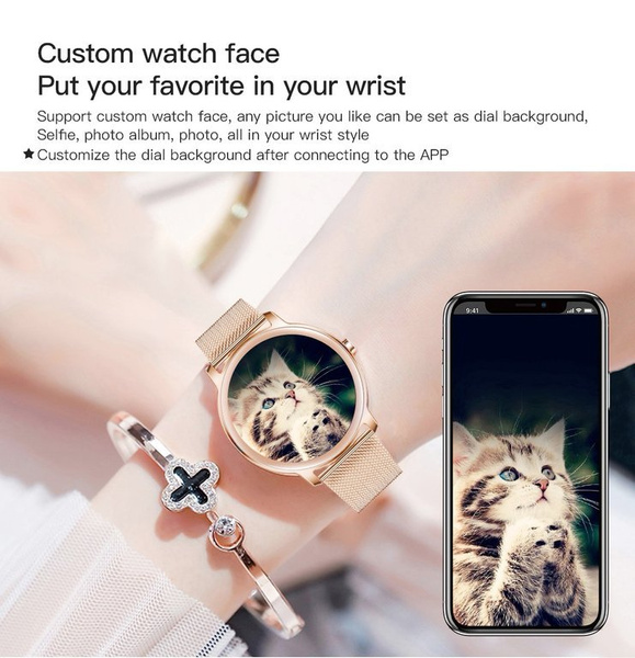 Smartwatch Damski Rubicon RNBE66 - Własne Tarcze (sr014b)