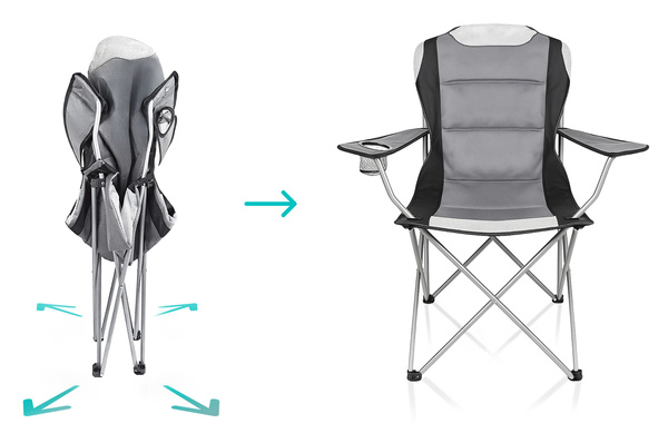 Krzesło wędkarskie, turystyczne, kempingowe, plażowe, składane DELTA