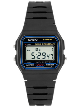 Zegarek Męski Casio F-91W-1YER (zd086a) - Klasyka