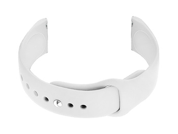 Pasek gumowy do zegarka U21 22mm - biały