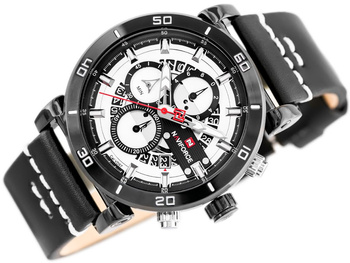 Zegarek Męski Naviforce - NF9131 (zn086a) Black/W. + Box