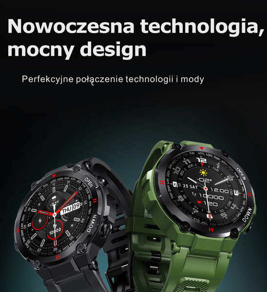 Smartwatch Męski Gravity GT7-1 - Wykonywanie Połączeń (sg016a)