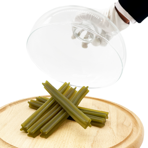 Przekąska stomatologiczna dla psów Mersjo Dental Sticks - królik z papają i żurawiną (7 sticków)