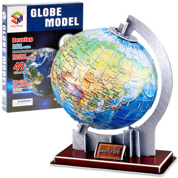 Globus 3d Przestrzenne Puzzle 49 Elementy