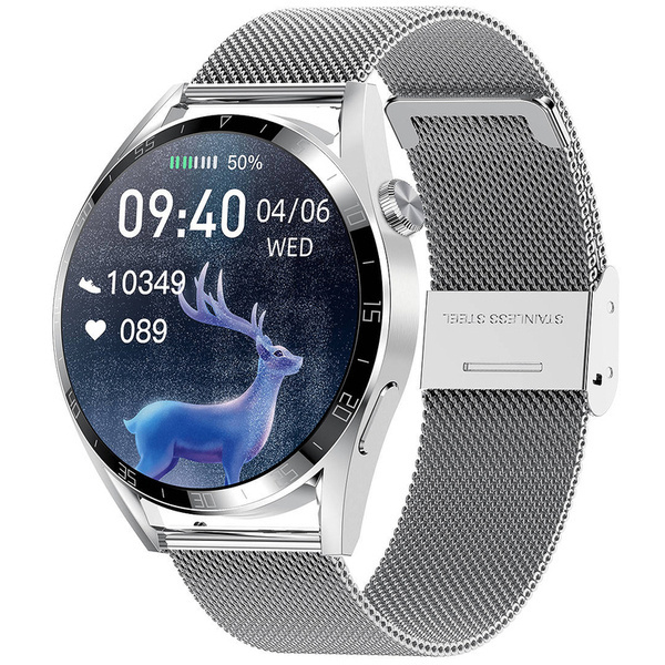 Smartwatch Męski Pacific 42-02 - Rozmowy Bluetooth, Asystent Głosowy (sy035b)