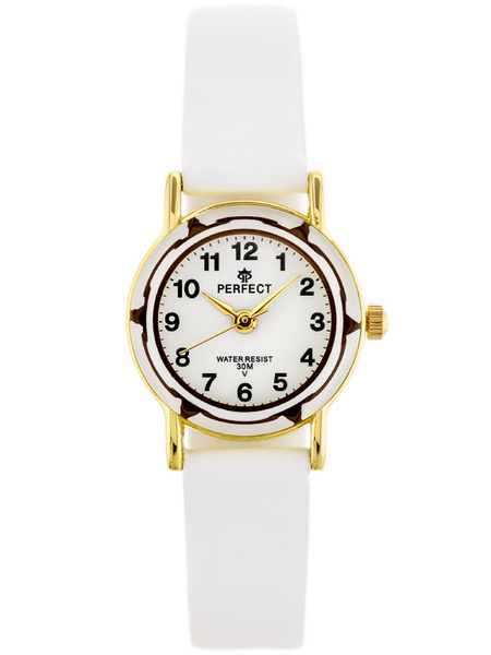 Zegarek Dziecięcy Perfect L248 - Komunijny - Biały (zp968c)