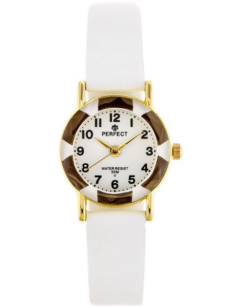 Zegarek Dziecięcy Perfect L248 - Komunijny - Biały (zp968g)