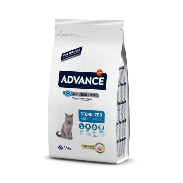 ADVANCE Sterilized Turkey - sucha karma z indykiem dla kotów sterylizowanych 1,5kg