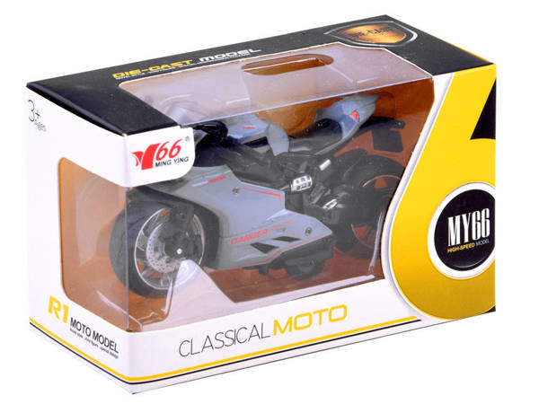 Diecast model Motocykl z naciągiem zabawka ZA3933