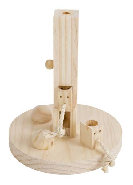 KERBL Zabawka edukacyjna dla gryzoni Feedtree, drewniana 25x25x30cm