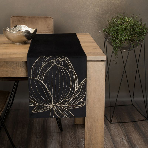Obrus Blink 12 35x140 cm Czarny