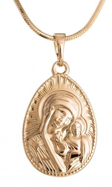 Piękna zawieszka medalik z wizerunkiem Matki Boskiej