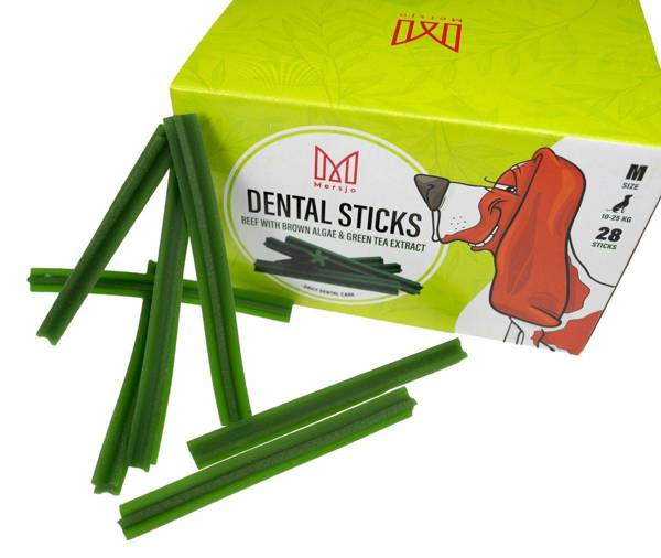 Przekąska stomatologiczna dla psów Dental Sticks M (10-25kg) 28 szt.