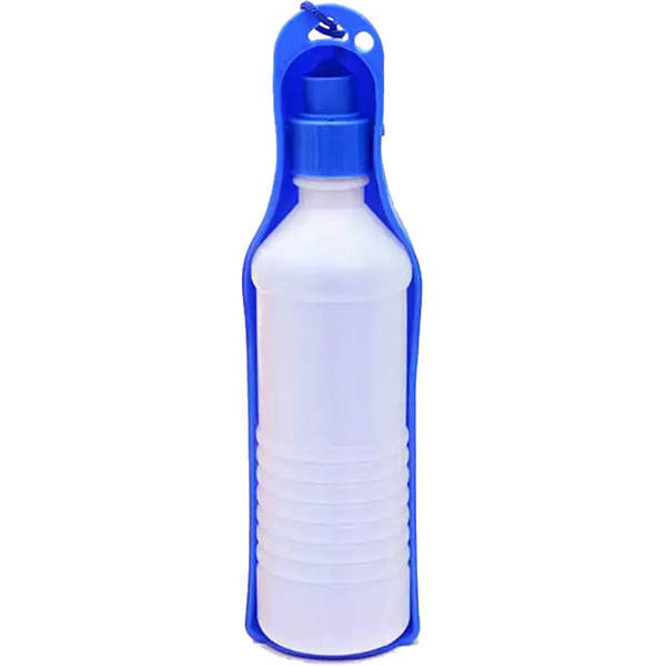 Przenośna butelka na wodę dla zwierząt niebieska 250 ml