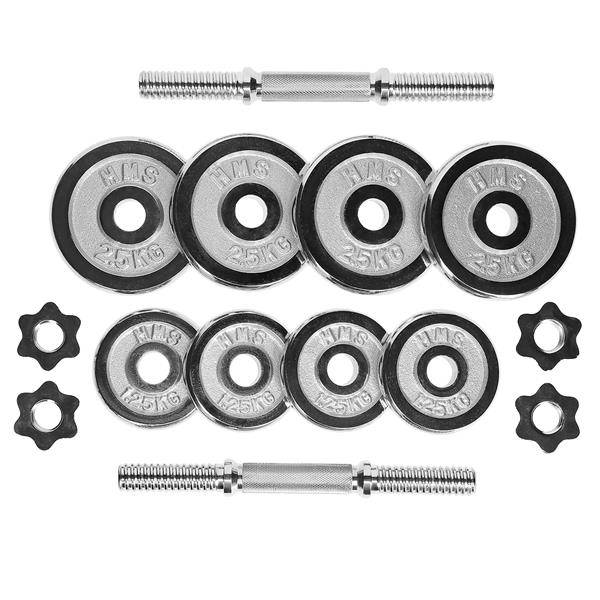 STC20 Sztangielki W Walizce 2 x 10 KG Chrome HMS