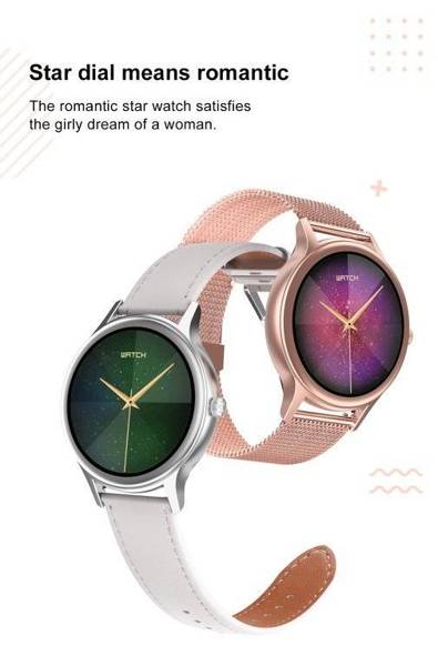 Smartwatch Damski Pacific 18-2 - Bransoleta + Pasek: Rosegold / Biały (sy015b)