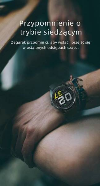 Smartwatch Męski G. Rossi SW012-4 gold/black + Dodatkowa Bransoleta (sg007d)