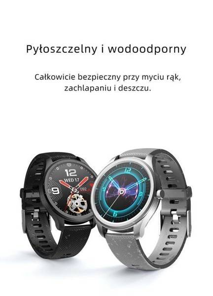 Smartwatch Męski G. Rossi SW012-4 gold/black + Dodatkowa Bransoleta (sg007d)