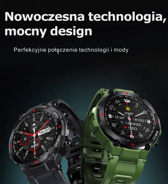 Smartwatch Męski Gravity GT7-4 - Wykonywanie Połączeń (sg016d)