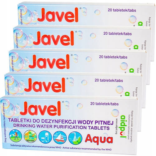 Tabletki do uwydatniania wody JAVEL AQUA 100 szt