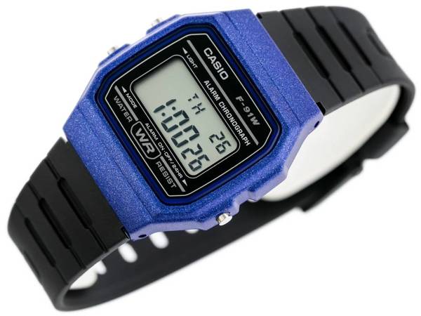 Zegarek Męski Casio F-91WM-2ADF (zd102e)