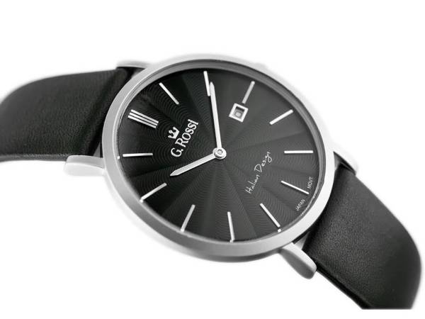 Zegarek Męski G. Rossi - 10853A - Slim (zg184c)  + Box