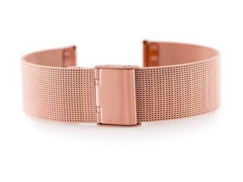 Bransoleta 301RG - siatka HQ - rosegold - 22mm