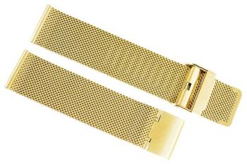 Bransoleta - Siatka Mesh Gold PVD 22 mm gr 1,7 mm