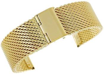 Bransoleta - Siatka Mesh Gold PVD 22 mm gr. 2,2 mm