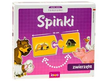 Gra edukacyjna Spinki zwierzęta puzzle GR0308