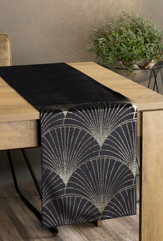 Obrus Blink 14 35x140 cm Czarny