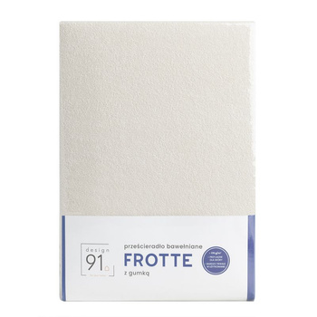 Prześcieradło frotte z gumką 140x200+20cm 170 beżowy