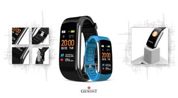 Smartband Giewont Czarny GW200-7 + Pasek Niebieski