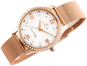 Zegarek G. Rossi - 6748B-3D3 (zg788d) Rose Gold + Box