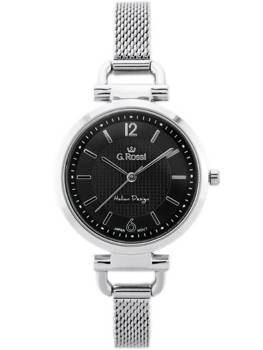 Zegarek G. Rossi - Lesti - 3652B (zg772b) - Silver/Black + Box