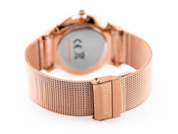 Zegarek Męski Bisset BSDE47 (zb051e) Rose Gold/Gray