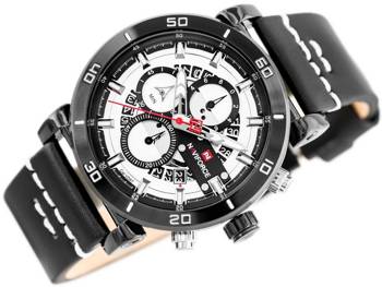 Zegarek Męski Naviforce - NF9131 (zn086a) Black/W. + Box